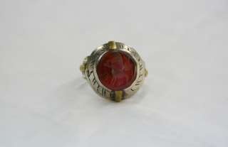   INTAGLIO MUGHAL SEAL .925 STERLING SILVER RING   SIZE 6 7 10  