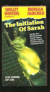 The Initiation of Sarah (VHS) GOODTIMES VIDEO SHELLY WINTERS MORGAN 