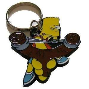   3D Metal Keychain THE SIMPSONS   BART (Sling Shot) 
