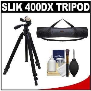   Tripod 3Way Pan/Tilt Head & Quick Release with Tripod Case + Cleaning