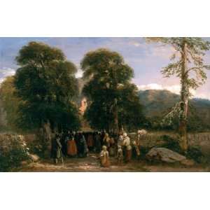     David Cox   32 x 20 inches   The Welsh Funeral
