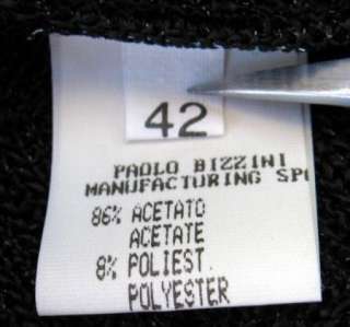 MARTINE SITBON $1690 Womens Pant Suit 10/44 Black Knit Outfit  