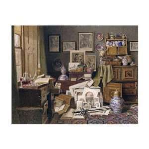 Corner of a Study by Benjamin Walter Spiers. Size 22.01 
