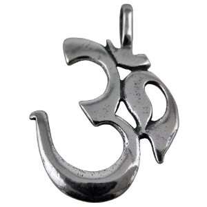  Sterling Silver OM Symbol Pendant Hindu New Age Jewelry
