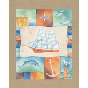  Clipper Ship, Boats & Ships Note Card, 5x6.25
