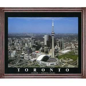  Toronto Blue Jays   Skydome   Framed 26x32 Aerial 