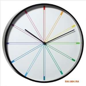  Bai Design 884.RA Modernist Steel Rainbow Wall Clock