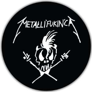  Metallica Headbanger Demon car bumper sticker 4 x 4 