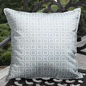  P. Kaufmann 20 Outdoor Throw Pillows in Light Grey   Blue 