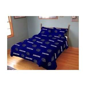  Georgetown Hoyas Solid Comforter Set (Queen) Sports 