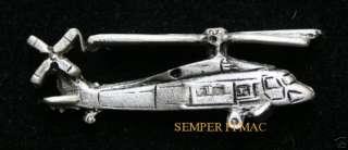 BLACKHAWK UH 60 SIKORSKY S 70 PEWTER HAT PIN US ARMY  