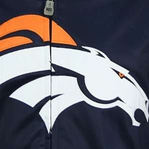  Denver Broncos Big and Tall Track Jacket (Navy) Sports 