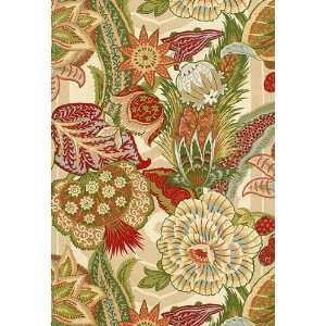  Zanzibar Linen Print Melon by F Schumacher Fabric