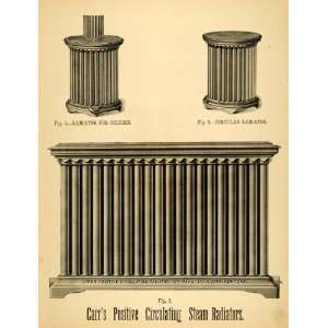   Steam Radiators Pipes Box Coil   Original Halftone Print Home