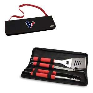  Picnic Time Houston Texans Metro BBQ Tote with Tools 