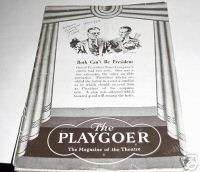 Vintage Playgoer Magazine Sam Shubert Theatre 1930  
