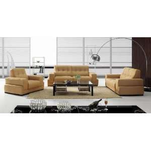  Modern Furniture  VIG  BO3911 Modern Light Brown Leather 