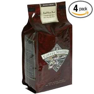 Coffee Masters Gourmet Coffee, Royal House Blend, Whole Bean, 12 Ounce 