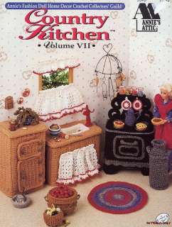 Country Kitchen Vol VII for Barbie Crochet Pattern  