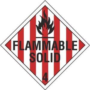    Adhesive Vinyl D.O.T. Placard   Flammable Solid