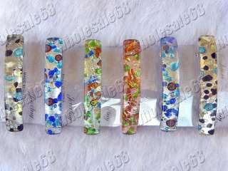 Wholesale 24 Shiver Flower Glass iron Headwear hairpin  
