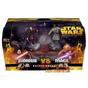  Star Wars Ep3 Darth Sidious vs Mace Windu Battle Arena 