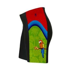  Parrot Paradise Cycling Shorts for Women Sports 