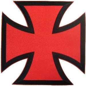   PATCH RED CHOPPER IRON CROSS For Biker Vest Patch 