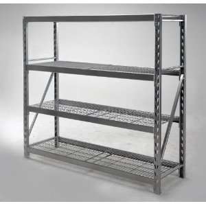 Shelf Storage Rack (Silver Powder Coat Finish) (72H x 77W x 24D 