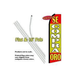  Se Compra Oro Feather Banner Flag Kit (Flag & Pole) Patio 