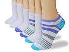 Keds womens socks white low cut Stripe purple 6p
