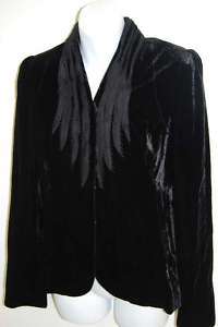 ELIE TAHARI COLLEEN Black Velvet Jacket 10 NWT NEW  