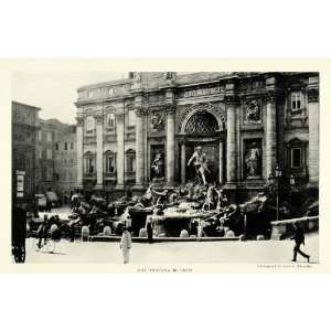  1922 Print Fontana Di Trevi Ancient Roman Rome 