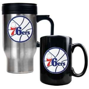  Philadelphia 76ers Travel Mug & Ceramic Mug Set   Primary 