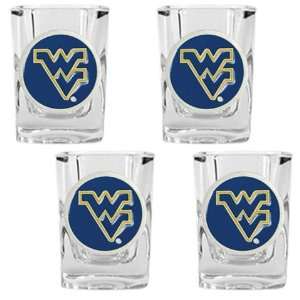  West Virginia Mountaineers Shot Glasses Set of 4 Sports 