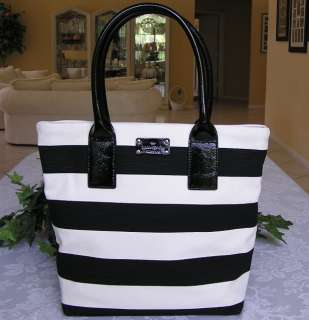 style bon shopper collection jubilee stripe main color black cream 