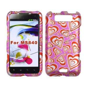  LG Connect 4G 4 G MS840 MS 840 Pink with Multiple Red Love 