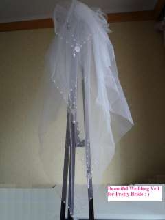   New Wedding Veil White / Ivory Wedding Bridal Veil +Comb 4 layers