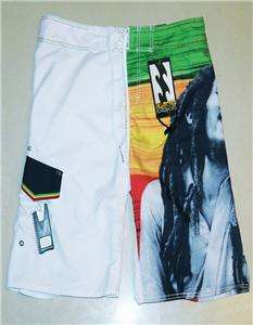   ™ Board shorts mens 30 38 Bob Buffalo White surf swim beach shorts