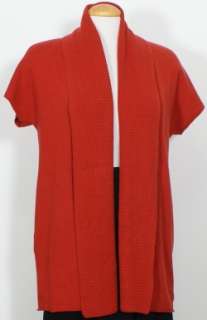 NWT EILEEN FISHER Red Silk Cashmere Cardigan PP  