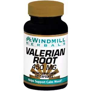  Special pack of 5 WINDMILL VALERIAN ROOT 450MG CAPSULES 