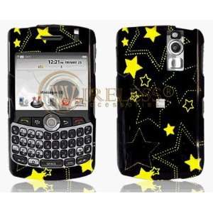   Curve   Black and Yellow Shimmering Stars Cell Phones & Accessories