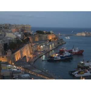  View of the Grand Harbour from Barracca Gardens, Valletta 