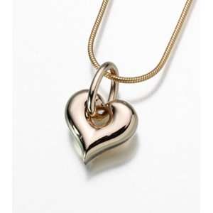  Gold Vermeil Puff Heart Cremation Jewelry Jewelry