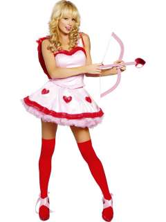 Sexy Valentines Day Cute Cupid Dress Costume Outfit  