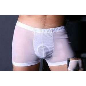  White Underwear Brief   with Transparent Window 