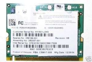 HP Compaq Presario V2000 Intel WIFI card 359106 001  