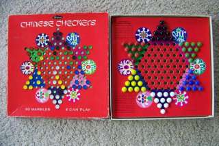 Chinese Checkers game 1966 Whitman glass marbles Compl  