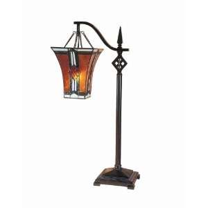 Dale Tiffany TT100696 Kenelm 1 Light Table Lamp in Mica 