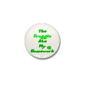  Homework Excuse Funny Mini Button by  Patio 